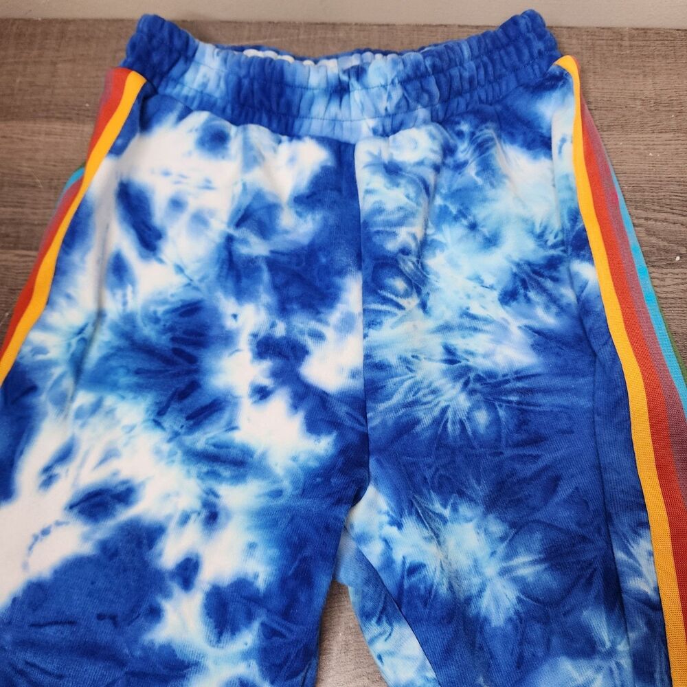 Farm Rio Tie Dye Rainbow Joggers Sweatpants High Rise Womens XS - Picture 5 of 13